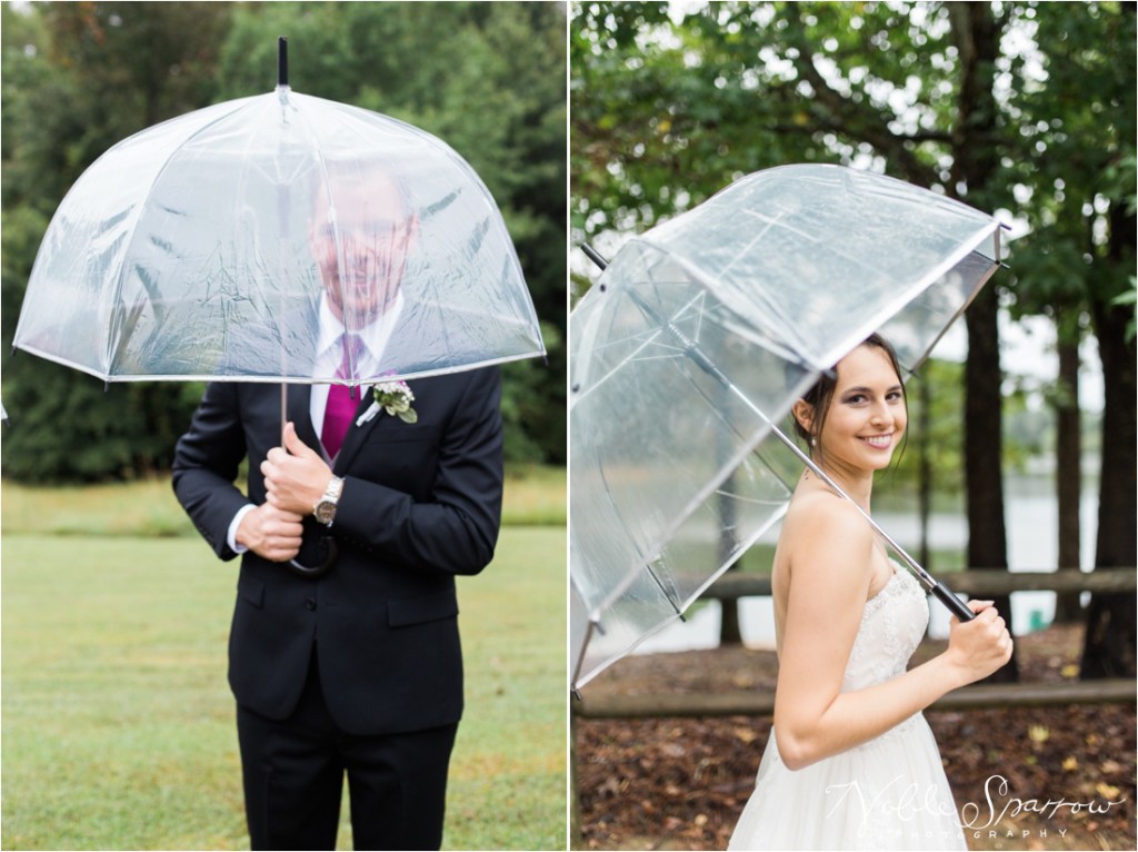 Beautiful fall, rainy day wedding, at the Shamrock Community Building in Jonesboro, Georgia