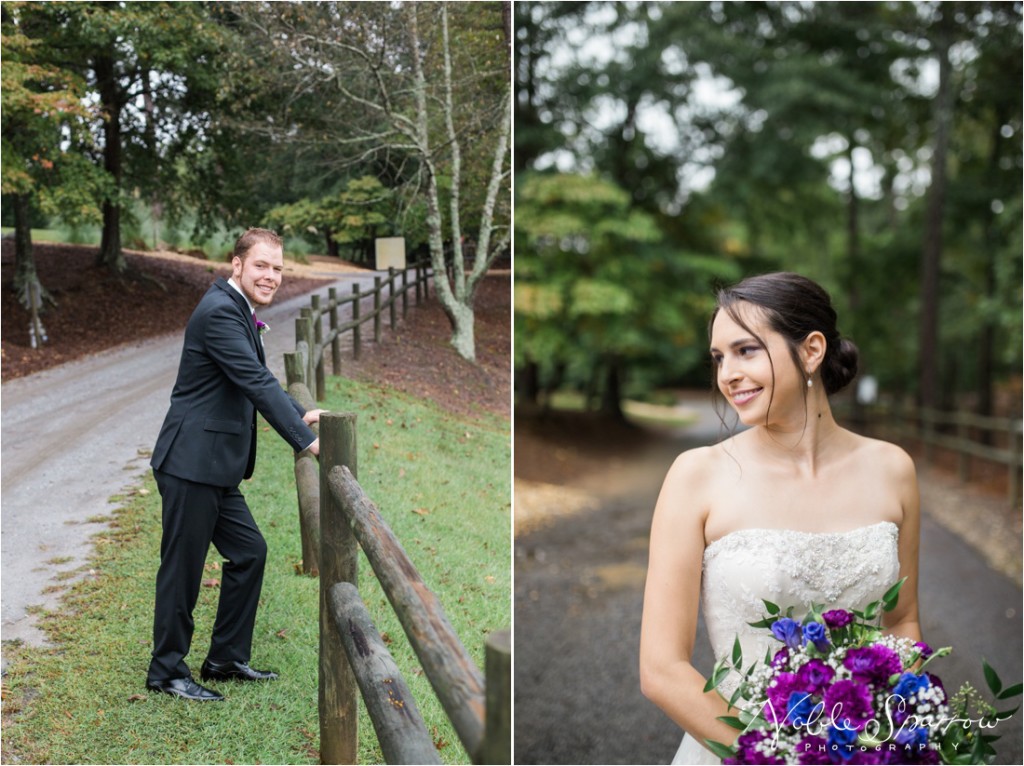 Beautiful fall, rainy day wedding, at the Shamrock Community Building in Jonesboro, Georgia