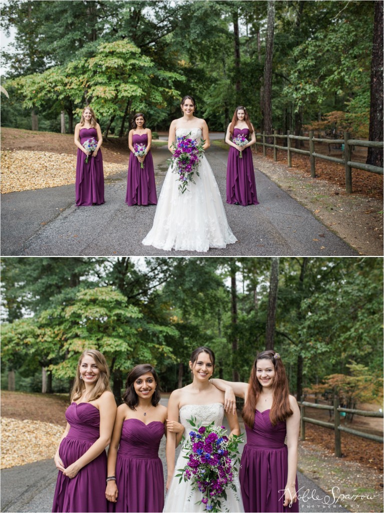 Beautiful fall, rainy day wedding, at the Shamrock Community Building in Jonesboro, Georgia