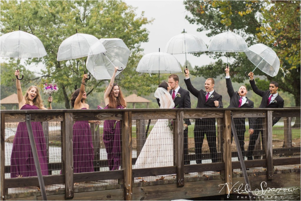 Beautiful fall, rainy day wedding, at the Shamrock Community Building in Jonesboro, Georgia