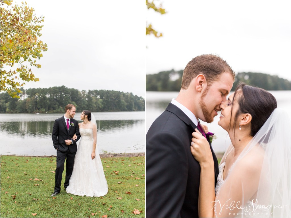 Beautiful fall, rainy day wedding, at the Shamrock Community Building in Jonesboro, Georgia