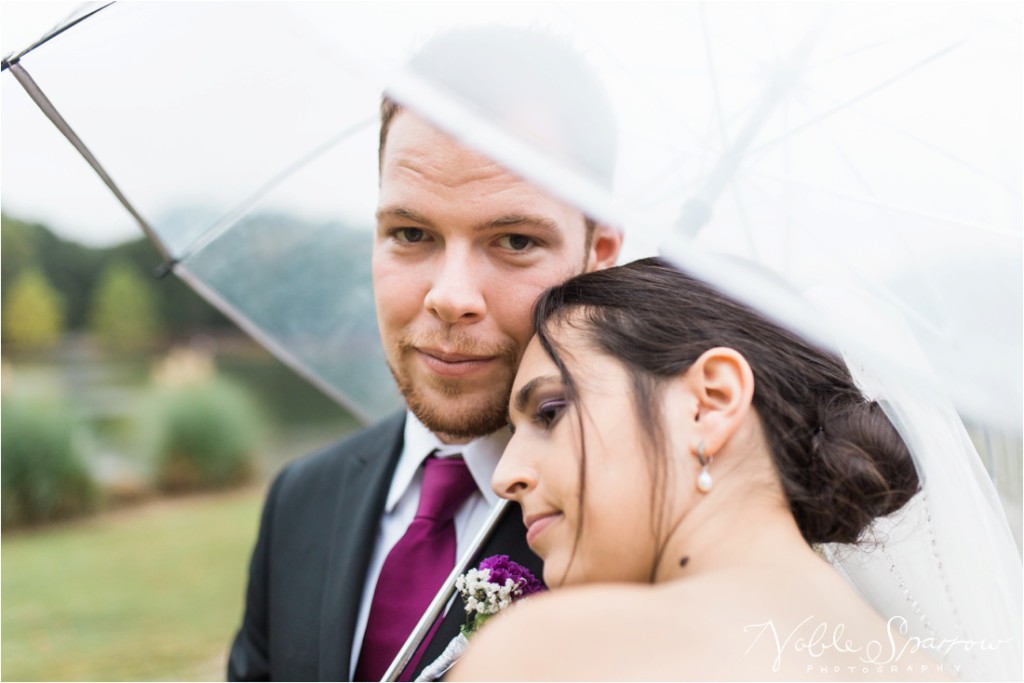 Beautiful fall, rainy day wedding, at the Shamrock Community Building in Jonesboro, Georgia