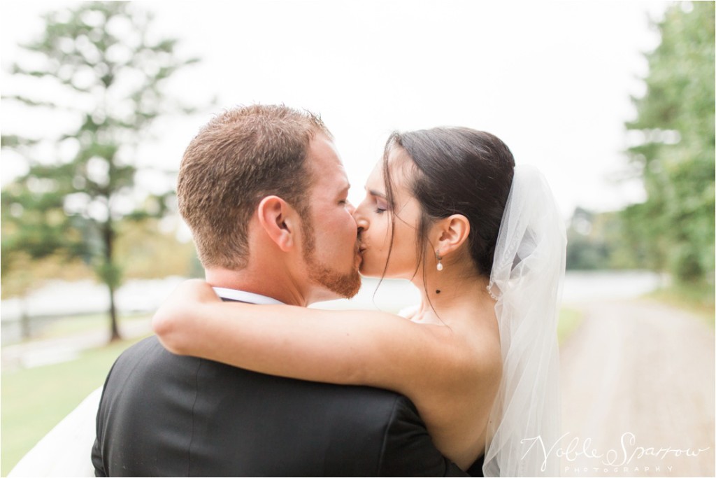 Beautiful fall, rainy day wedding, at the Shamrock Community Building in Jonesboro, Georgia