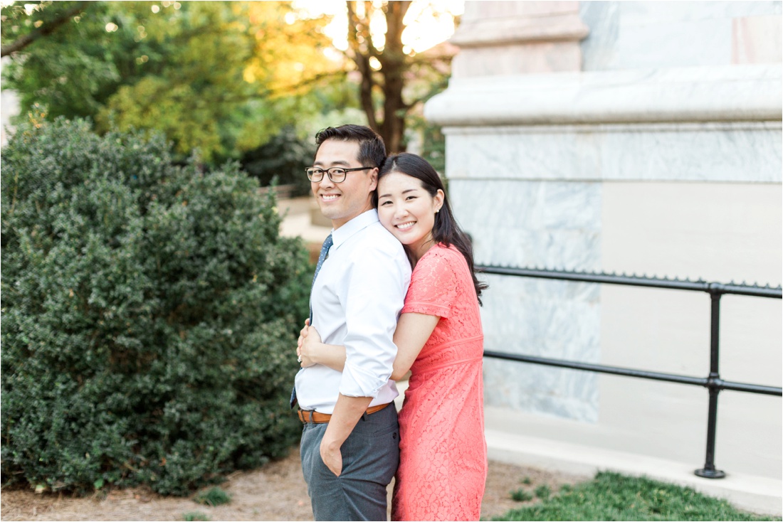 Fine Art, light and airy Engagement Session at Emory University's beautiful campus by Noble Sparrow Photography in Atlanta, Ga.